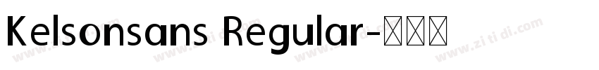 Kelsonsans Regular字体转换